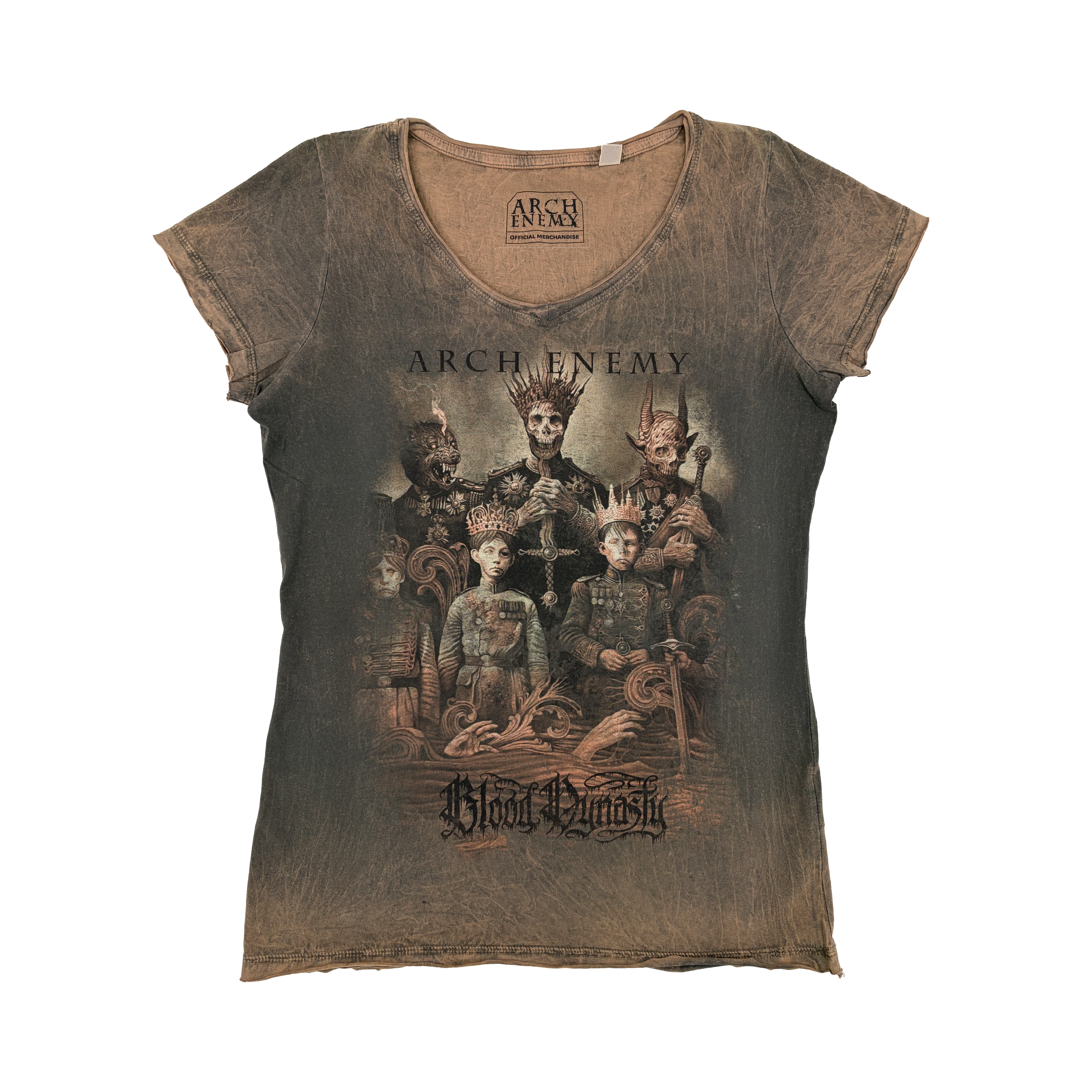 Blood Dynasty Acid Wash - Girl-Shirt Arch Enemy