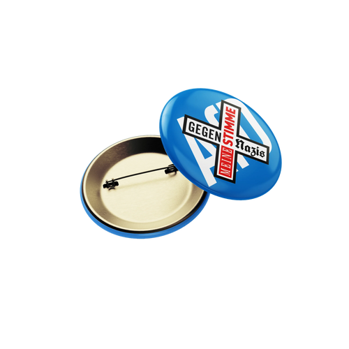 Anti AfD - Meine Stimme gegen Nazis - Button Arsch Huh