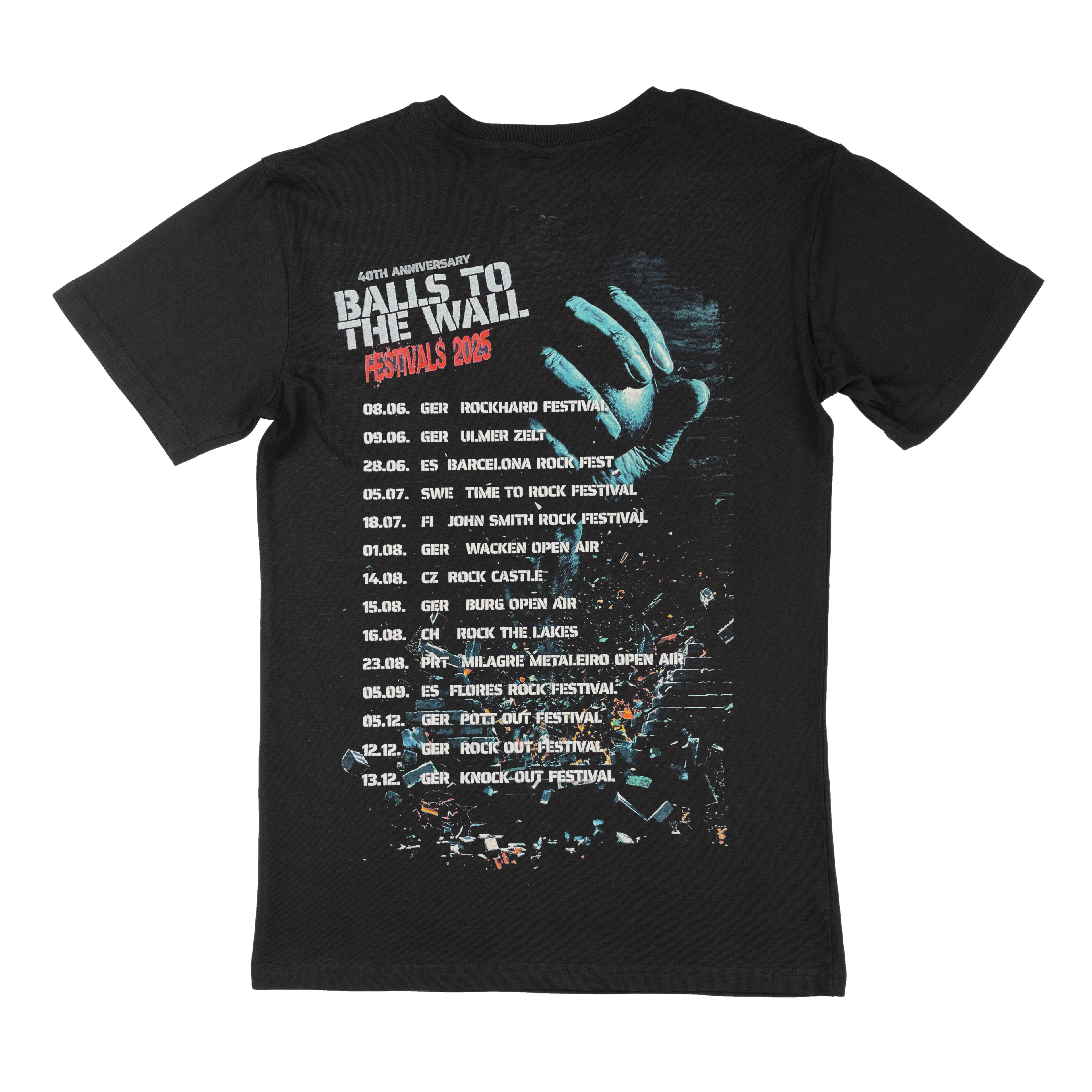 Balls to The Wall 40th Anniversary Festivals 2025 - T-Shirt Dirkschneider