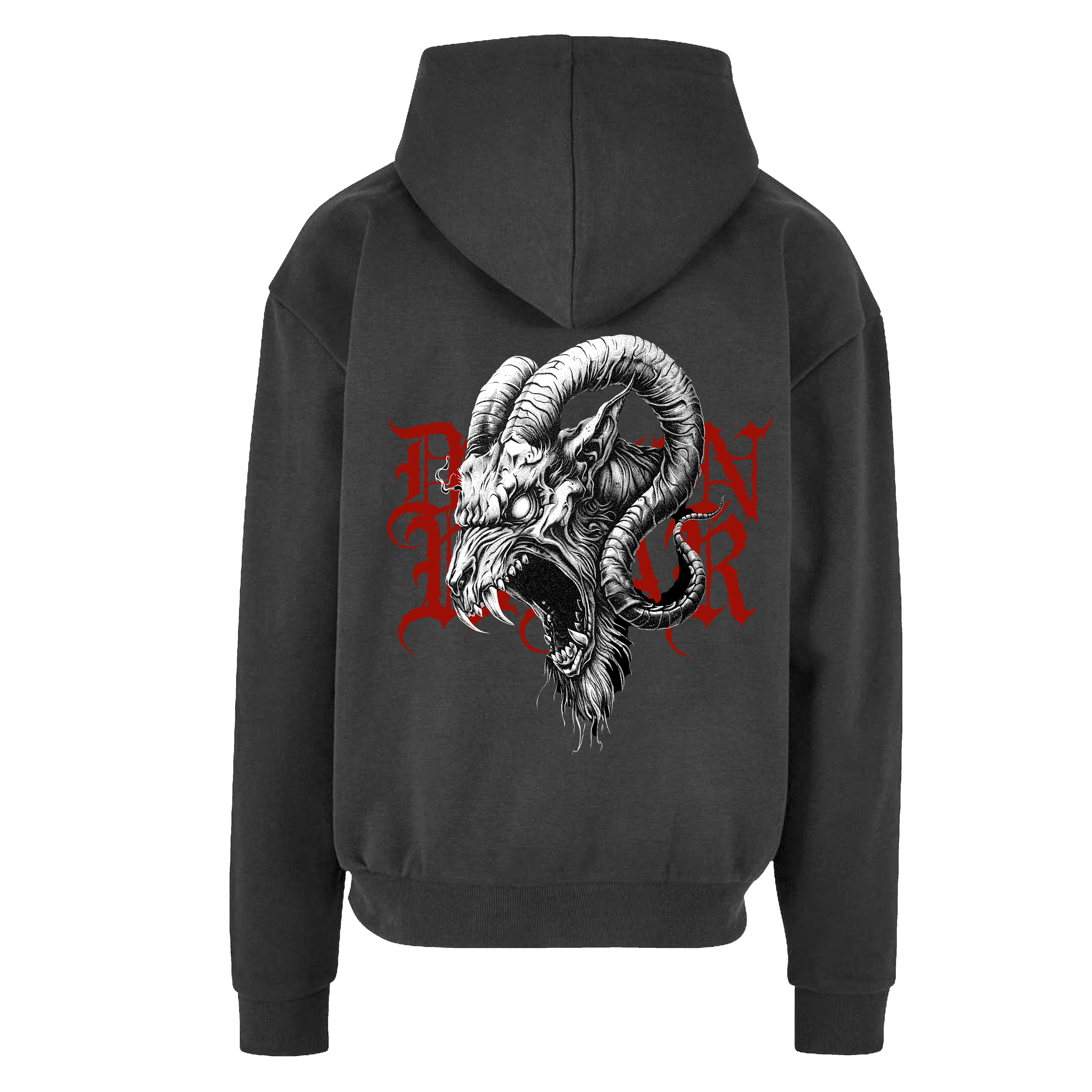 Demon Wear Infernal Ram – Premium Heavy Oversized Hoodie