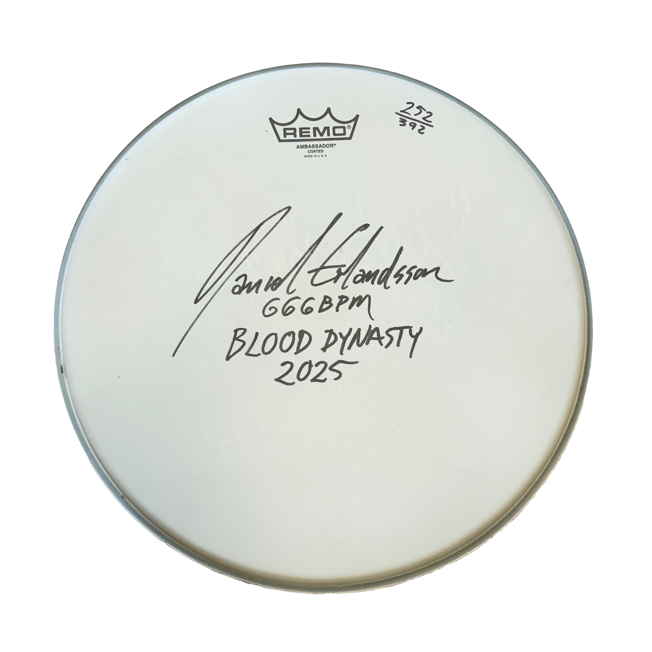 Signed Daniel Erlandsson - Drumhead Daniel Erlandsson