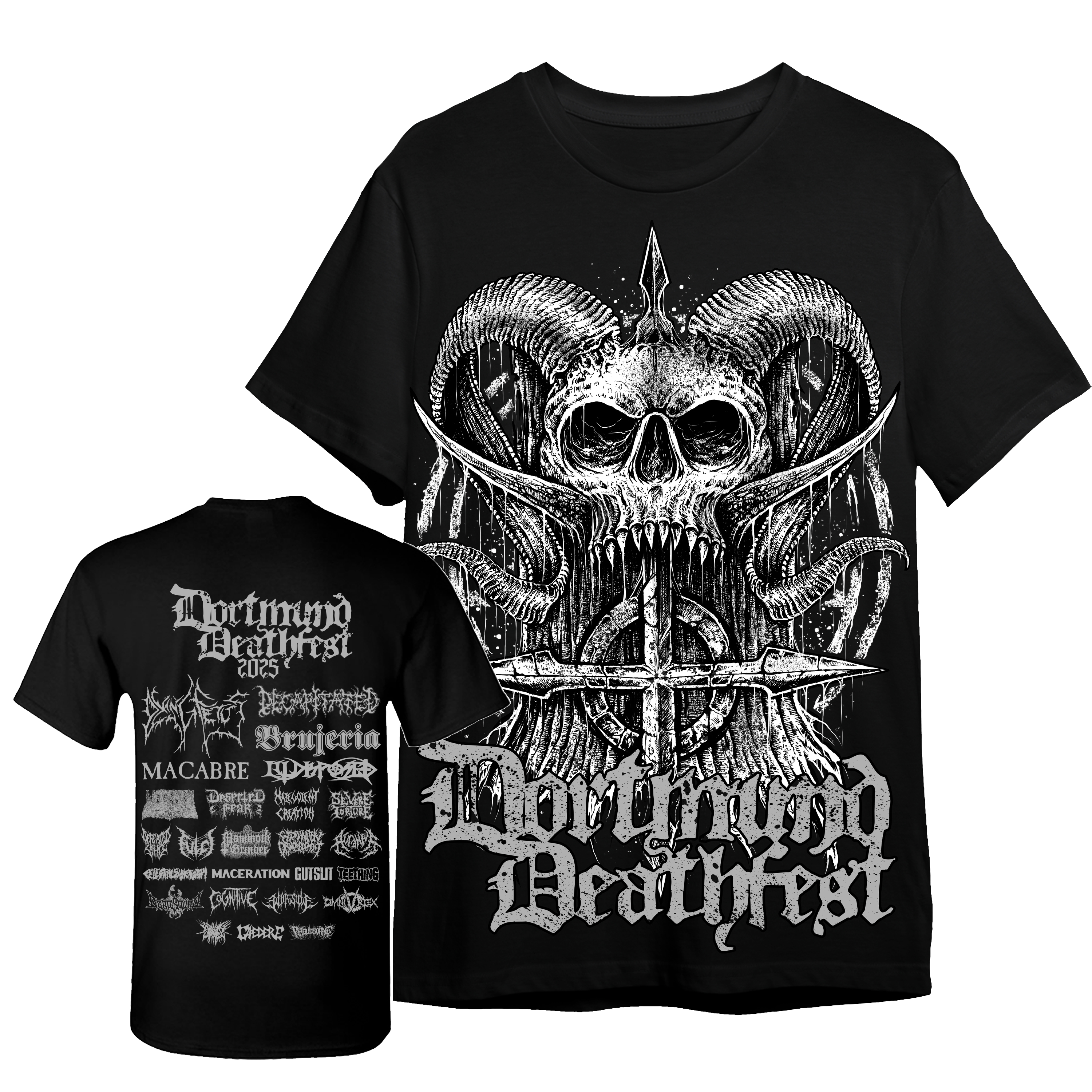 Skull 2025 - T-Shirt Deathfeast Open Air