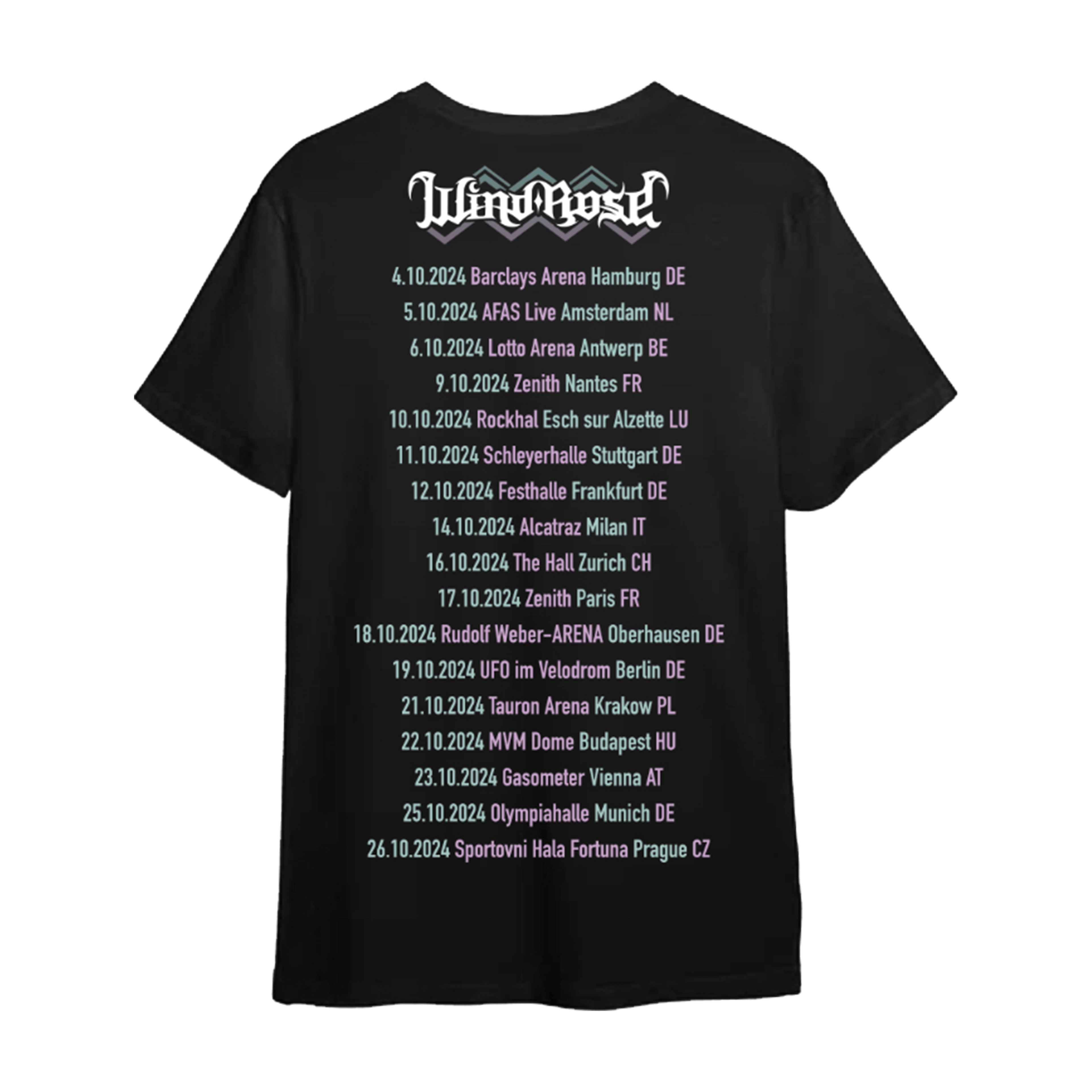Dwarf Gate Tourshirt 2024 - T-Shirt Wind Rose
