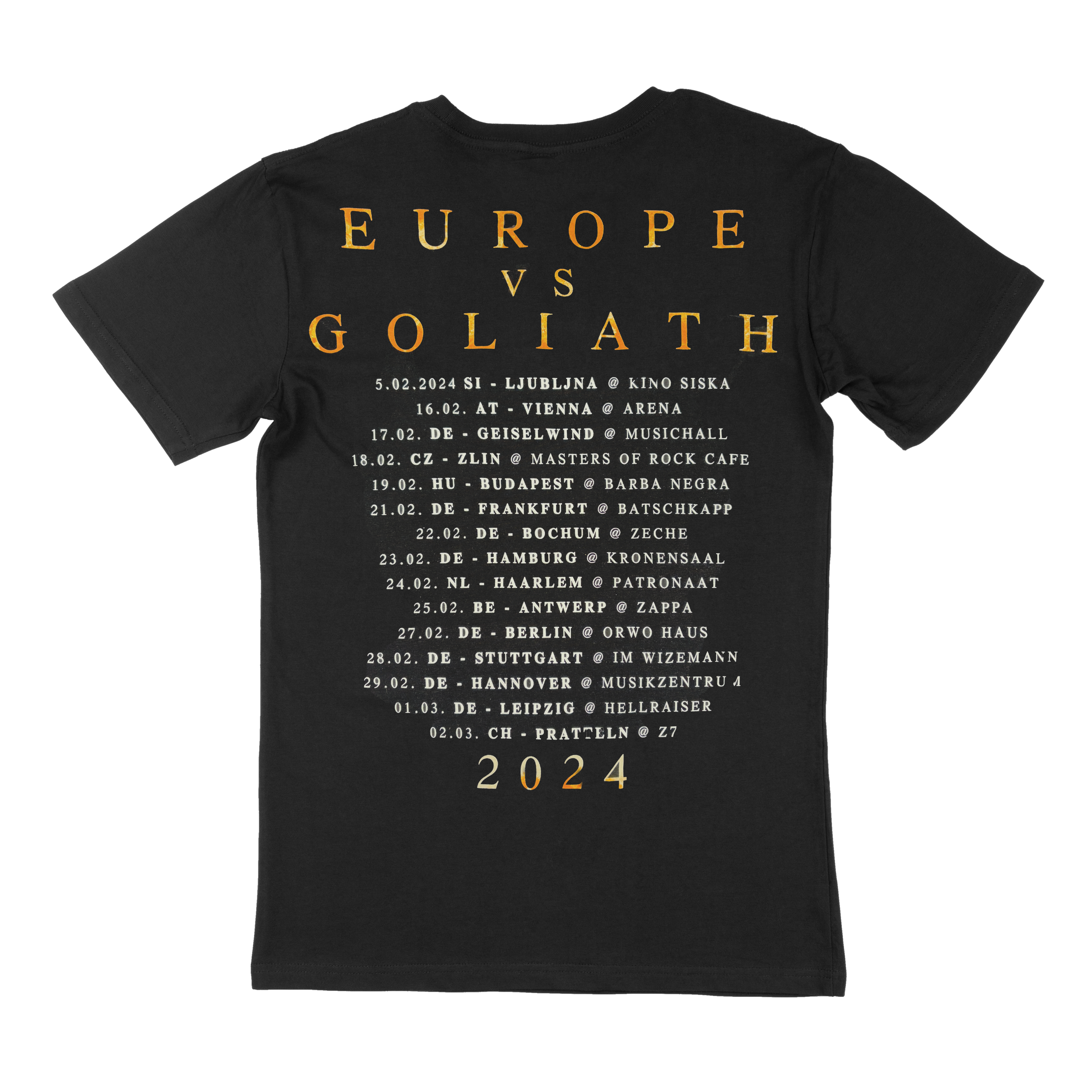 Europe vs Goliath Tour 2024 - T-Shirt