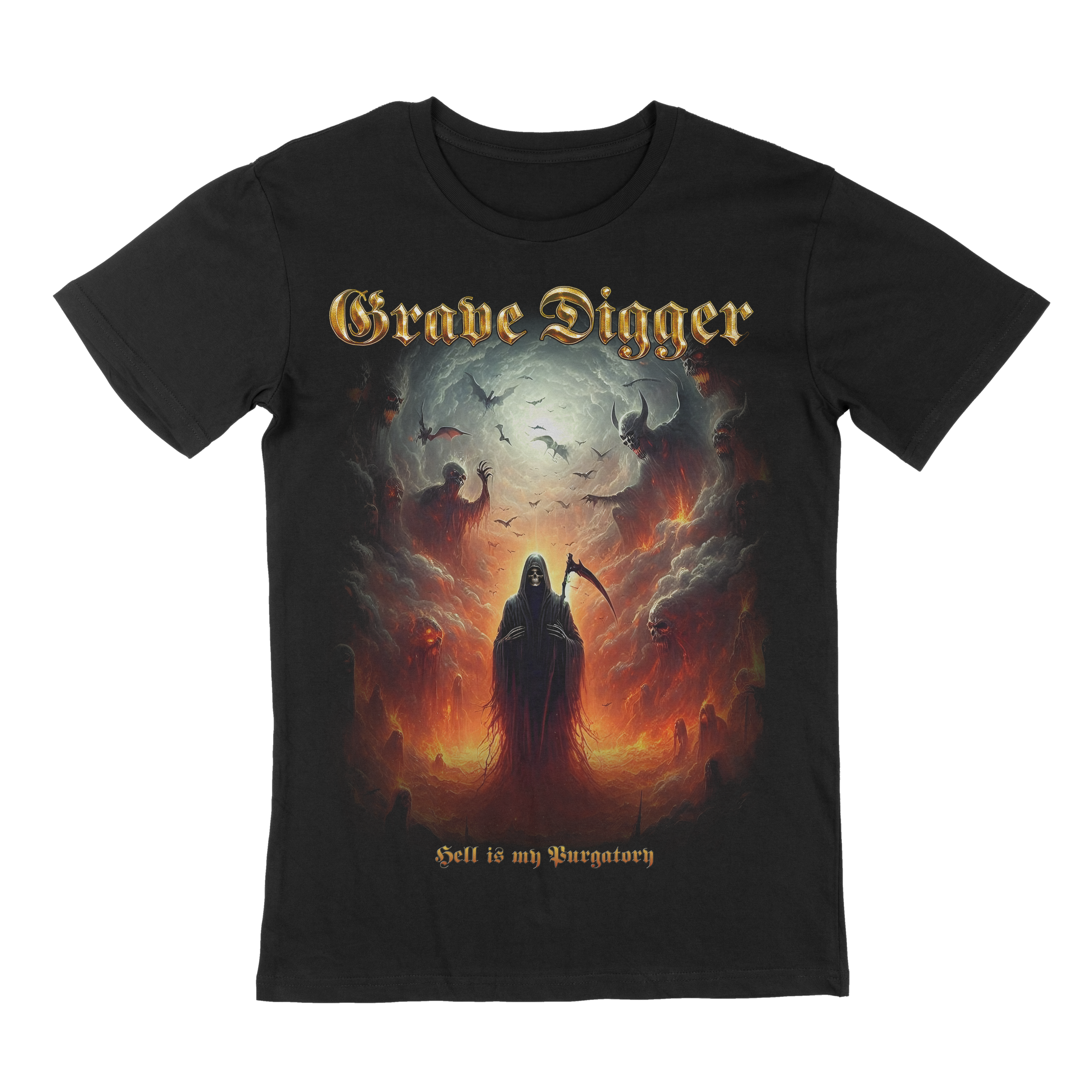 Hell is my Purgatory - T-Shirt - Grave Digger