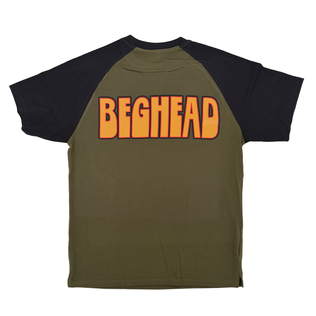 Beghead Olive Green Raglan - T-Shirt Spiritual Beggars