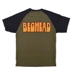 Beghead Olive Green Raglan - T-Shirt Spiritual Beggars