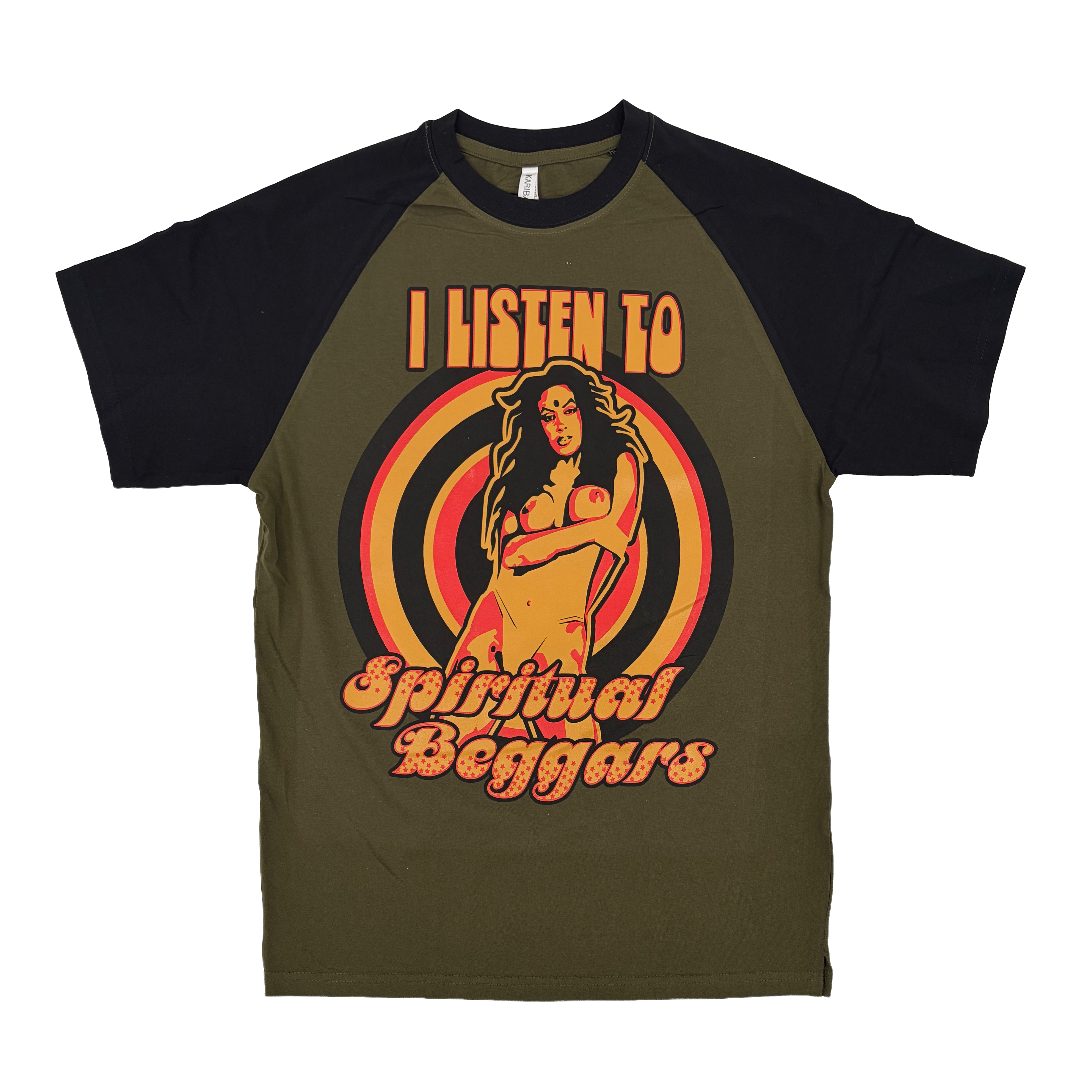 Beghead Olive Green Raglan - T-Shirt Spiritual Beggars