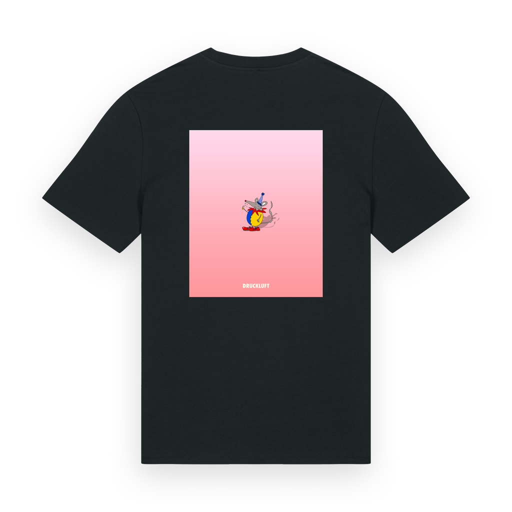 Karnevalsmaus - Regular Uni-Sex Cut T-Shirt schwarz Druckluft