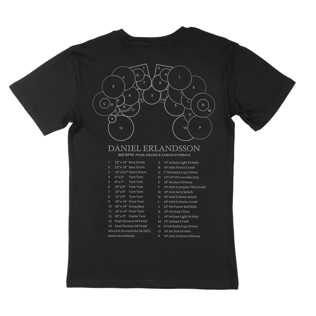 666 BPM Drumspec - T-Shirt Daniel Erlandsson