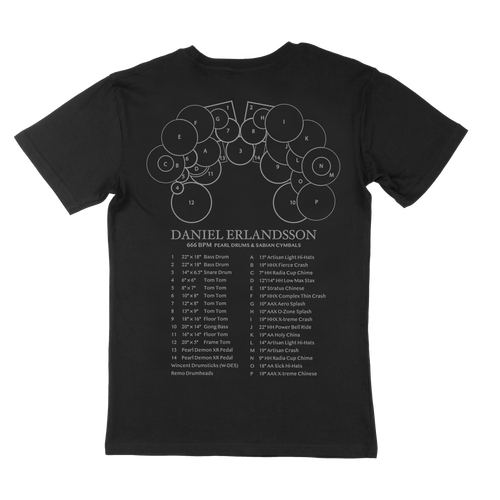 666 BPM Drumspec - T-Shirt Daniel Erlandsson