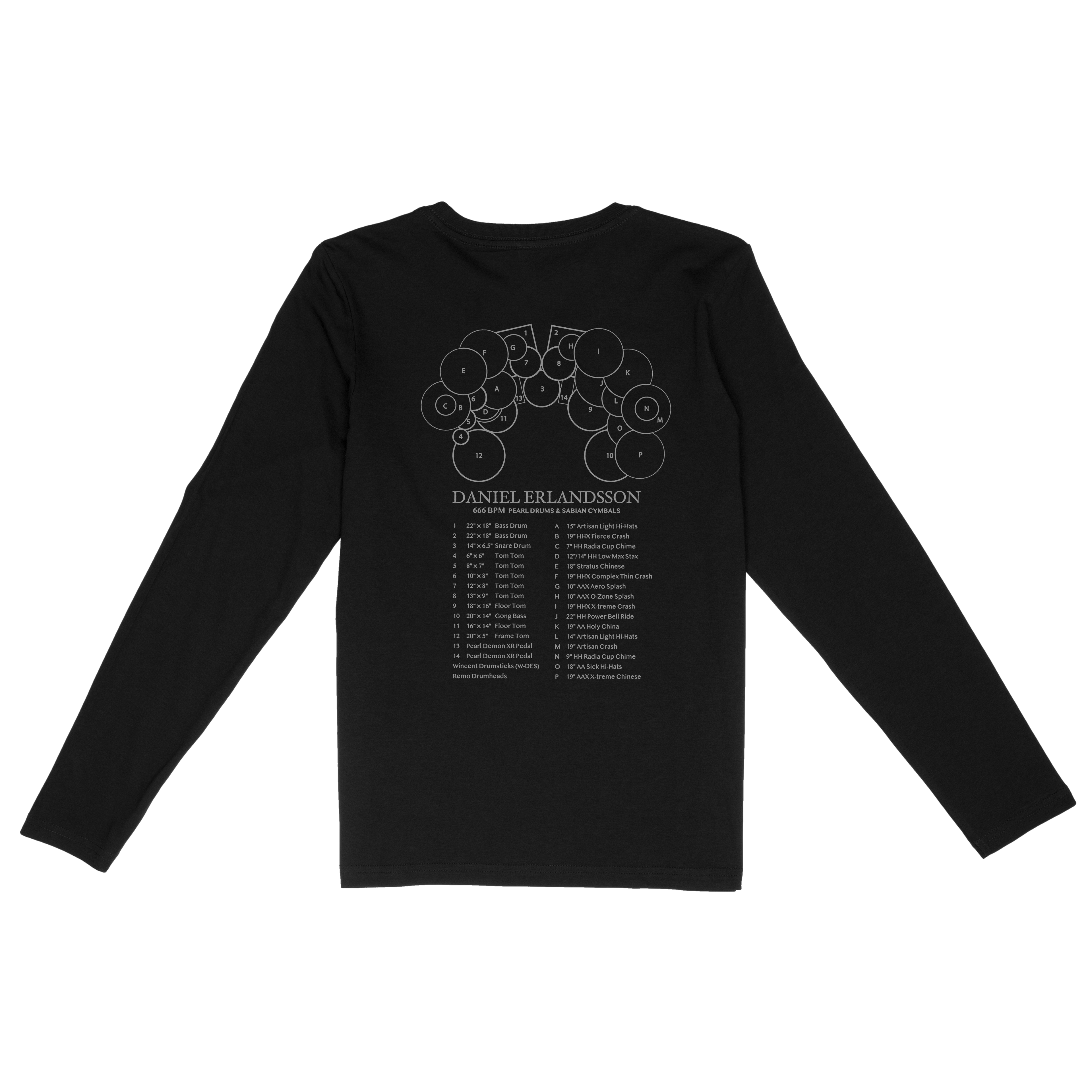 666 BPM Drumspec - Longsleeve Daniel Erlandsson