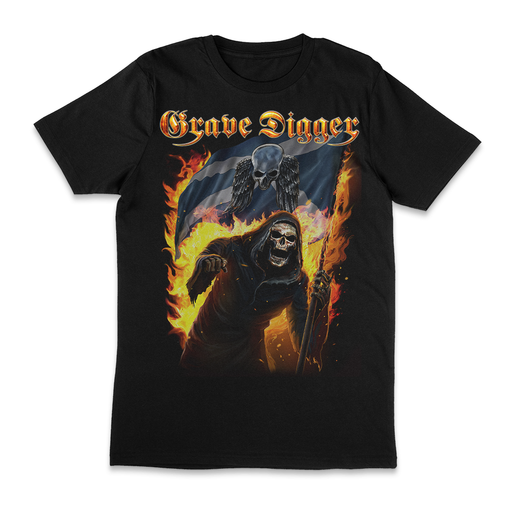 Flag Reaper - T-Shirt - Grave Digger