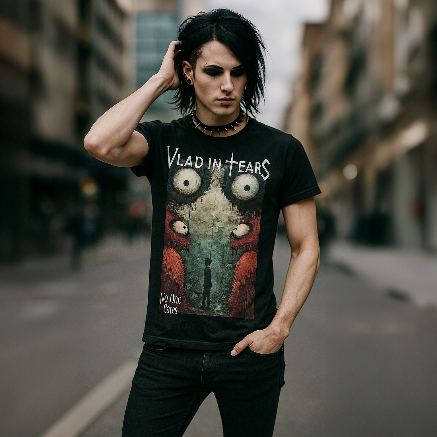 No One Cares - T-Shirt Vlad in Tears