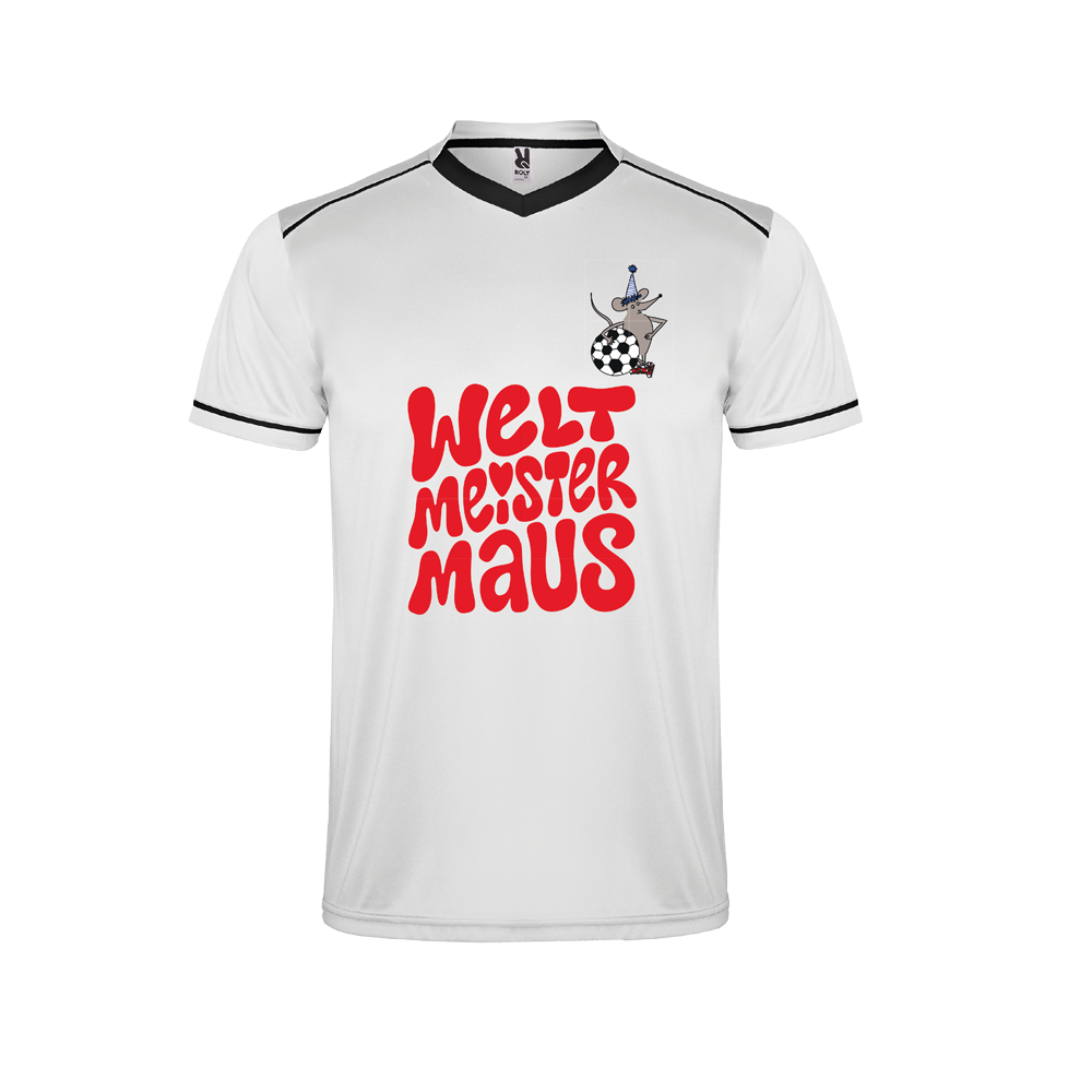 Weltmeistermaus - Trikot weiß