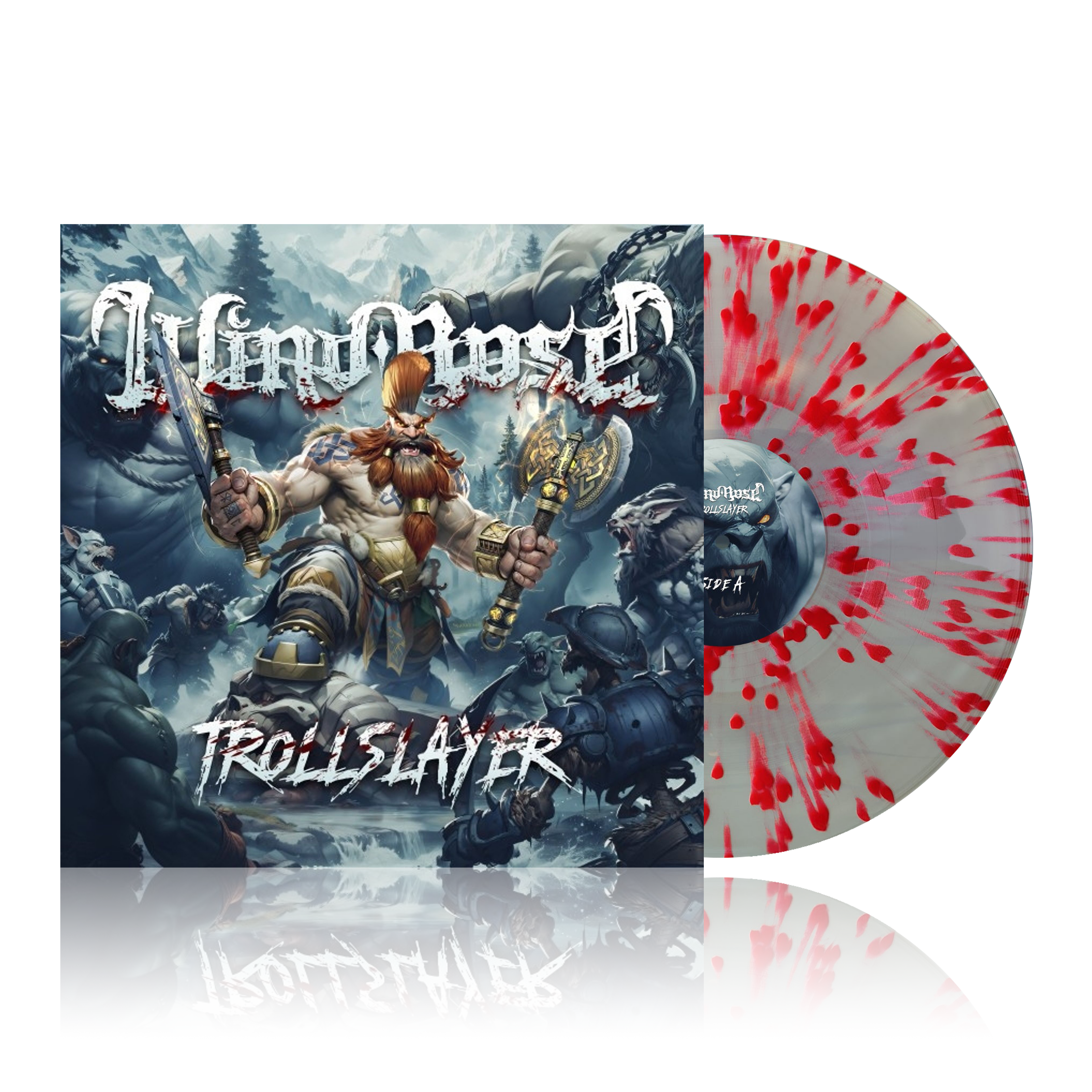 Trollslayer - Splatter Trans Clear Red Limited Vinyl Wind Rose