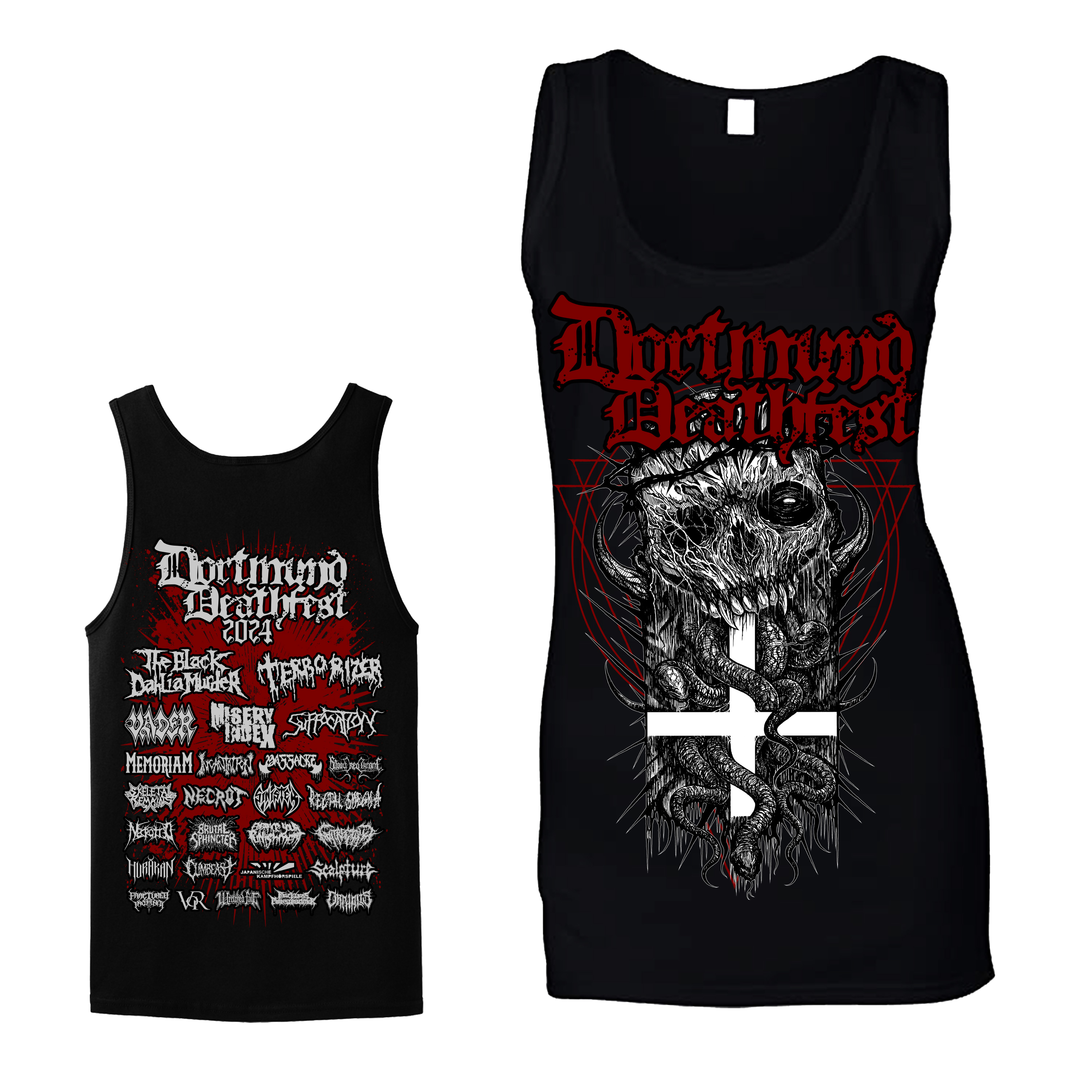 Crosshead - Girly Shirt Deathfeast Open Air