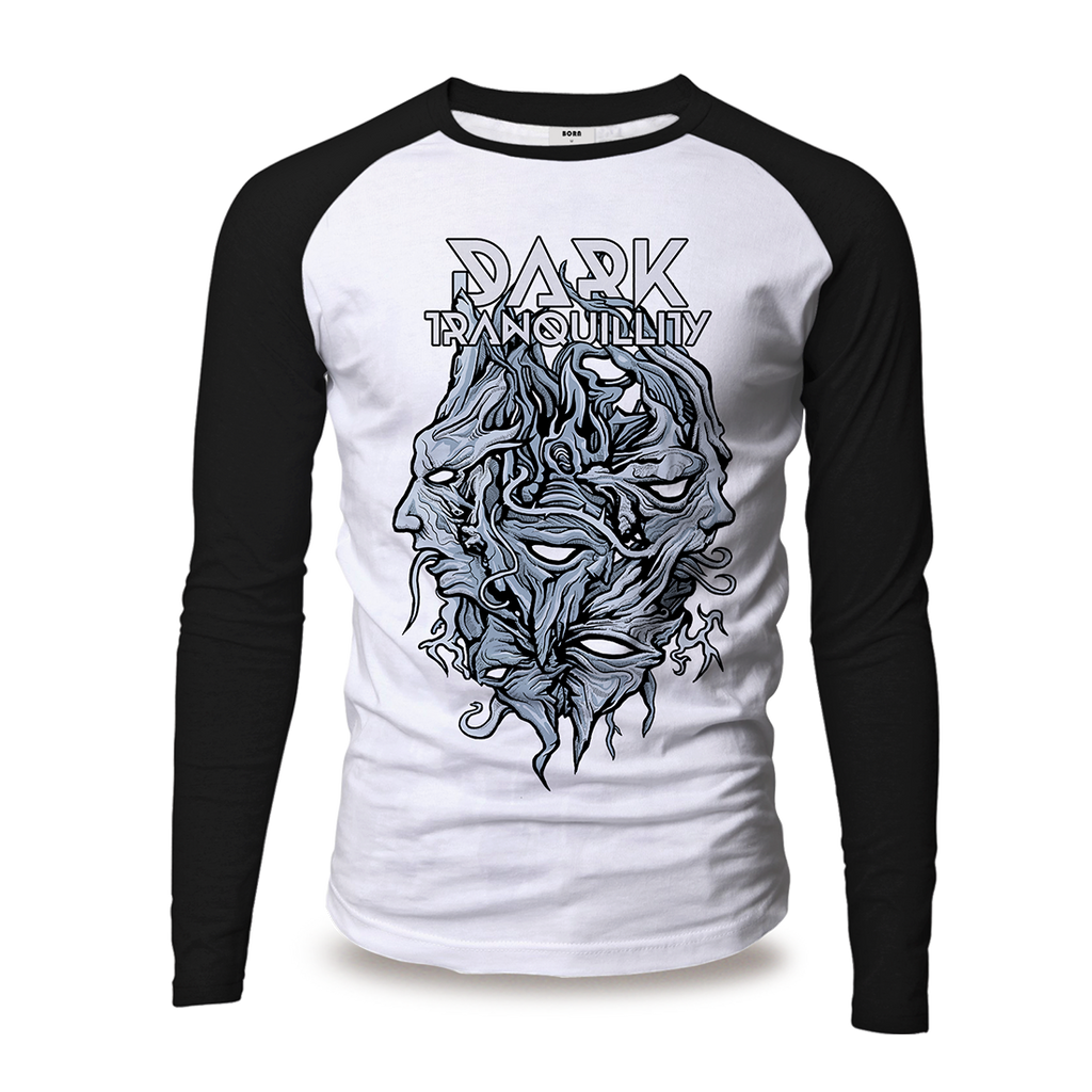 Encircled Raglan Baseball Shirt - Dark Tranquillity