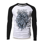 Encircled Raglan Baseball Shirt - Dark Tranquillity