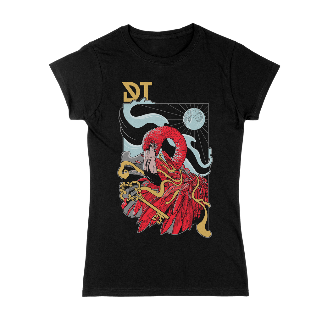 Flamingo Girlie T-Shirt - Dark Tranquillity