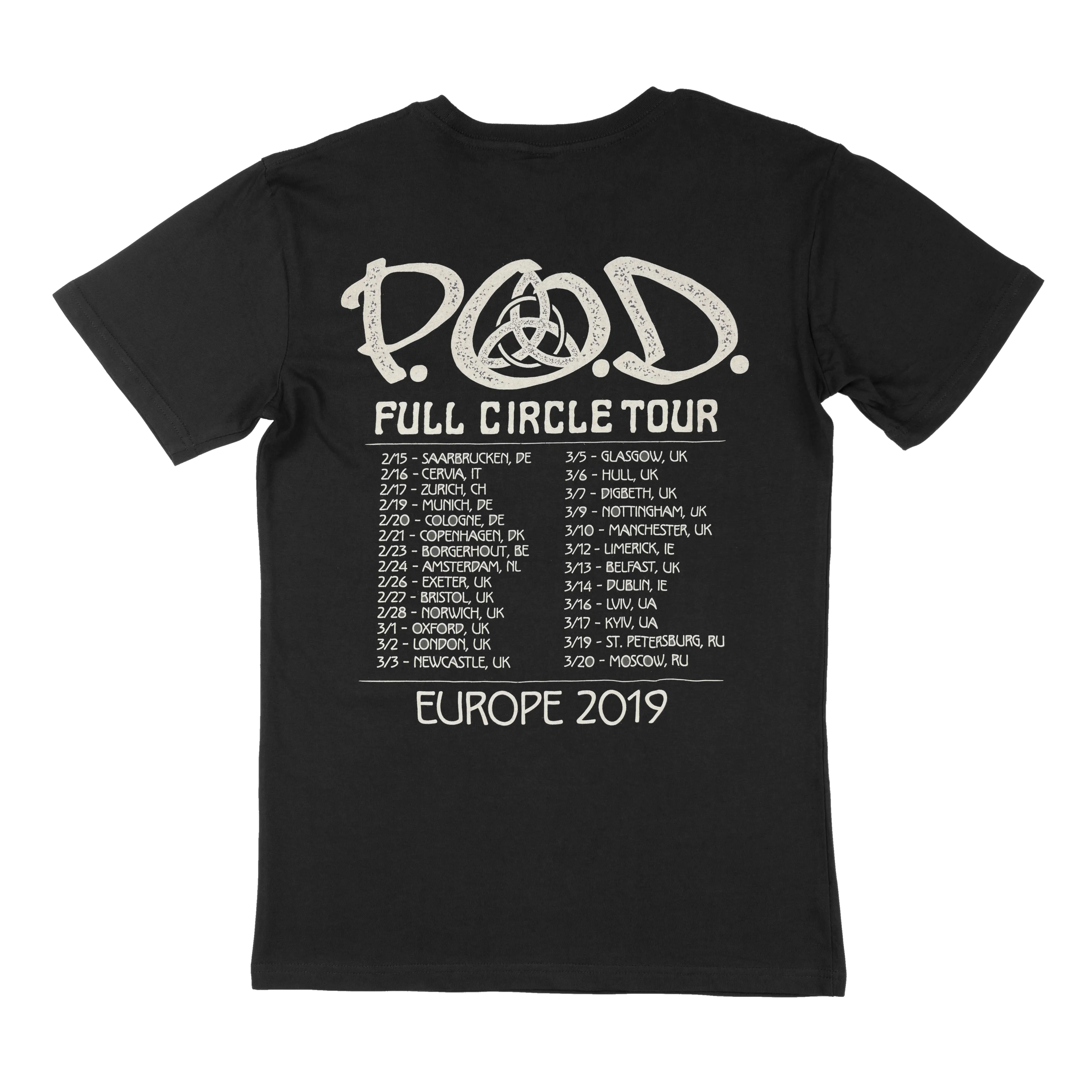 Full Circle EU-Tour 2019 - T-Shirt P.O.D.