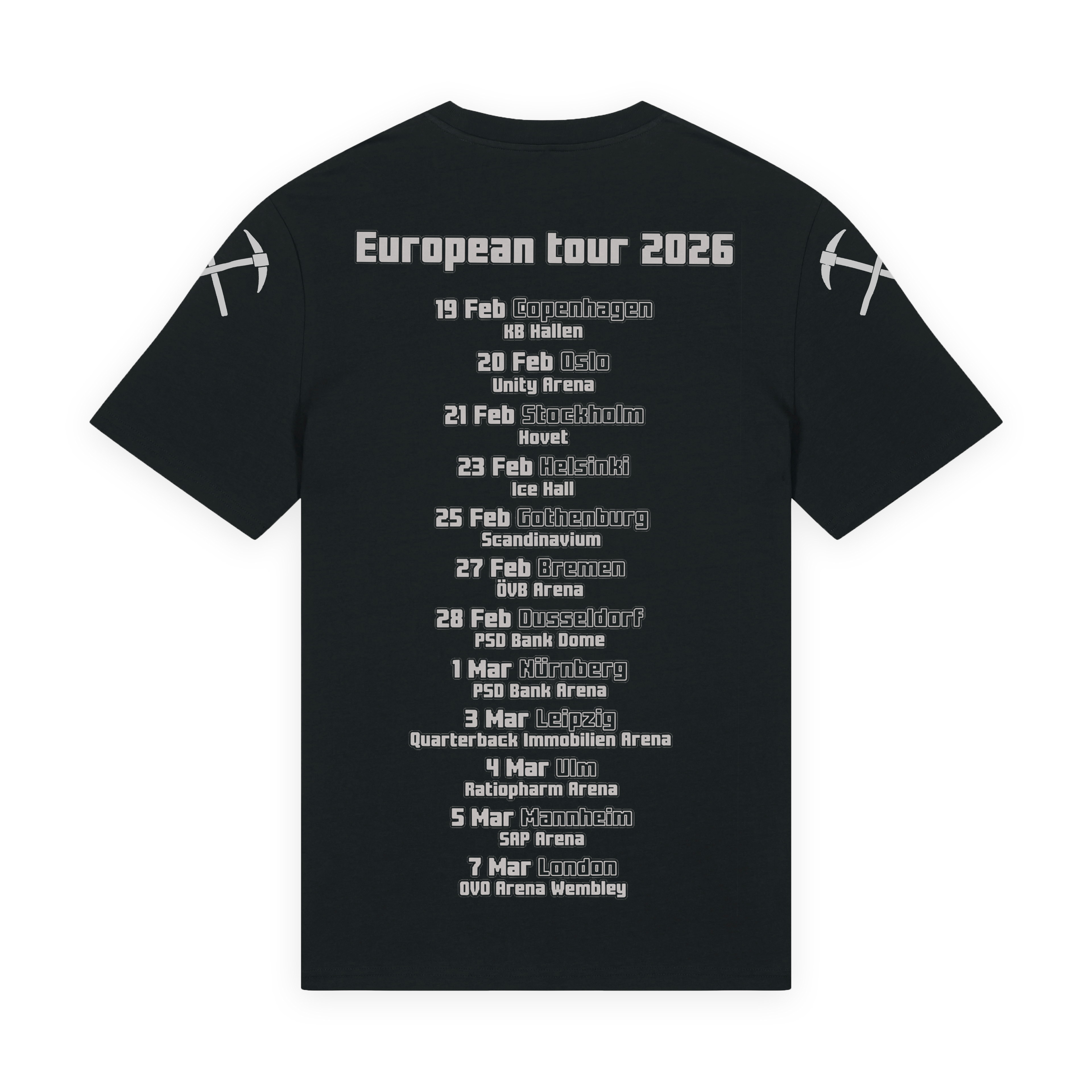Diggy Hole Europe Tour 2026 - T-Shirt Wind Rose