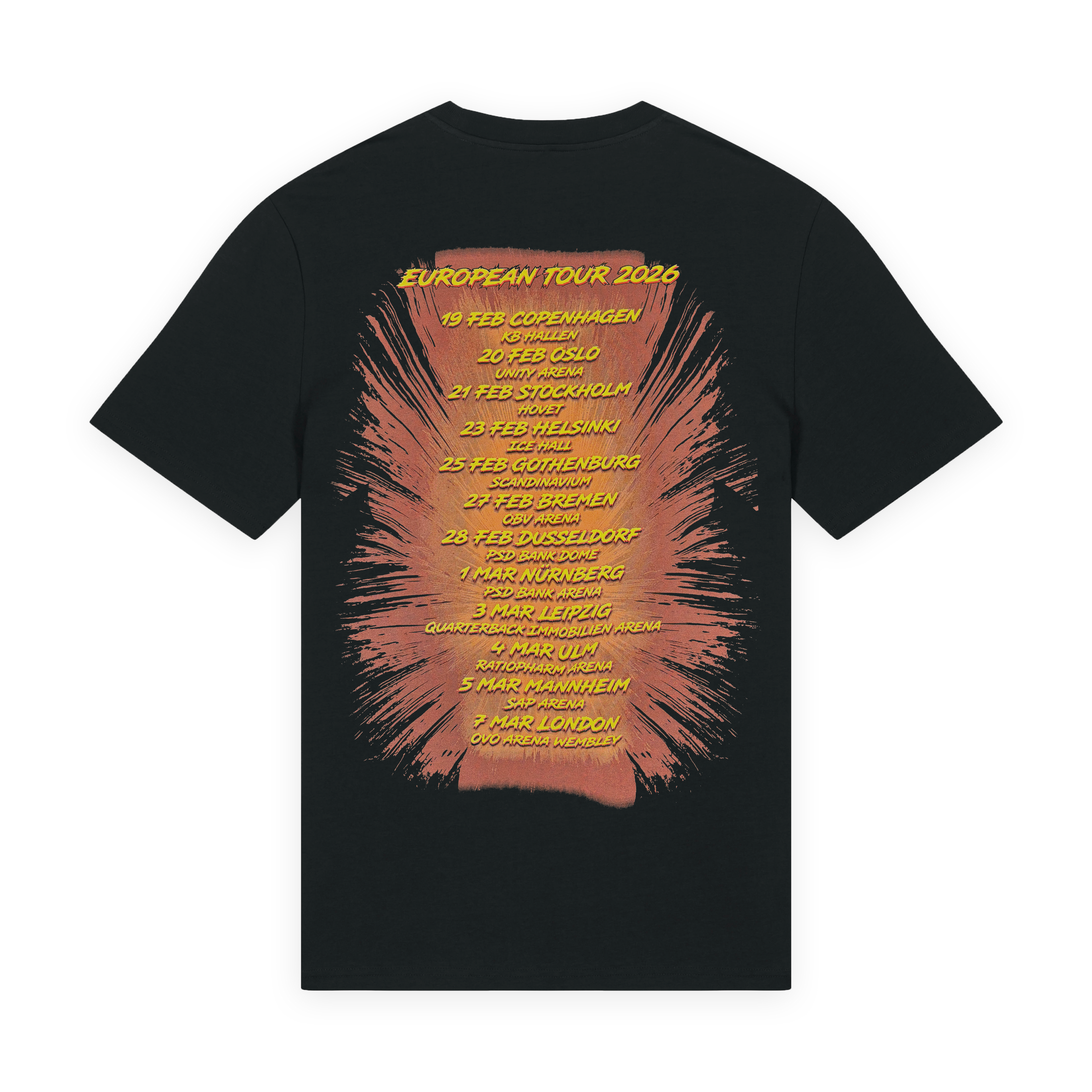 Throne Europe Tour 2026 - T-Shirt Wind Rose